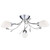 Searchlight Gardenia 3 Light Chrome with Opal Glass Semi-Flush Ceiling Light