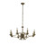 Searchlight Ascot 8 Light Antique Brass Pendant Light 