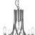 Searchlight Ascona 8 Light Satin Silver with Clear Glass Pendant Light 
