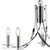 Searchlight Ascona 5 Light Chrome with Clear Glass Pendant Light 