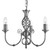 Searchlight Zanzibar 3 Light Satin Silver Pendant Light