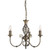 Searchlight Zanzibar 3 Light Antique Brass Pendant Light