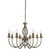 Searchlight Zanzibar 8 Light Antique Brass Pendant Light 