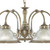 Searchlight American Diner 5 Light Antique Brass with Clear Glass Pendant Light 