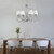 Searchlight Simplicity 8 Light Chrome with Clear Glass and String Shades Pendant Light 