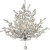 Searchlight Bouquet 7 Light Chrome with Clear Glass Pendant Light 