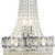 Searchlight Louis Philipe Crystal 6 Light Tiered Chrome Chandelier 