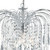 Searchlight Waterfall 5 Light Chrome and Clear Crystal Tier Chandelier 