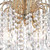 Searchlight Waterfall 5 Light Gold Crystal Shower Chandelier 