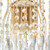 Searchlight Waterfall 2 Light Gold Crystal Shower Wall Light 