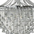 Searchlight Dorchester 7 Light Chrome with Clear Glass Crystal Pendant Light 
