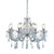 Searchlight Marie Therese 8 Light Chrome and Clear Crystal Chandelier