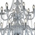 Searchlight Hale 18 Light Chrome and Clear Crystal Chandelier 