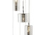 Searchlight Linen 9 Light Chrome with Smoked Glass Cluster Pendant Light 