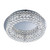 Searchlight Vesta Chrome and Crystal Dimmable LED Flush Ceiling Light