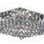 Searchlight Hanna 8 Light Chrome and Clear Crystal Flush Ceiling Light 