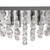 Searchlight Hanna 8 Light Chrome Crystal Pyramid Flush Ceiling Light 