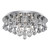 Searchlight Hanna 8 Light Chrome and Clear Crystal Round Flush Ceiling Light