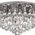 Searchlight Hanna 6 Light Chrome with Clear Crystal Round Flush Ceiling Light 