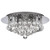 Searchlight Hanna 4 Light Chrome with Clear Crystal Round Flush Ceiling Light 