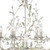 Searchlight Almandite 12 Light Cream and Gold Finish with Clear Crystal Pendant Light 