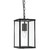 Searchlight Lantern Noir 1 Light Matt Black with Clear Glass Rectangular Lantern