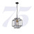 Searchlight Crate Black with Bronze Frame Pendant Light