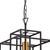 Searchlight Crate Black with Bronze Frame Pendant Light 
