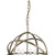 Searchlight Orbit 4 Light Antique Brass Orb Pendant Light 