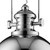 Searchlight Louisiana Chrome with Clear Lens Industrial Pendant Light 