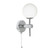 Searchlight Global Chrome and Opal Glass IP44 Bathroom Wall Light