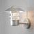 Modena Up Galvanized Steel with Clear Glass Wall Light