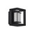 Searchlight Chaplin Matt Black with Opal Glass Rectangular Led 100mm IP44 Wall Light 