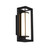 Searchlight Chaplin Matt Black with Opal Glass Rectangular Led 200mm IP44 Wall Light