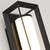 Searchlight Chaplin Matt Black with Opal Glass Rectangular Led 200mm IP44 Wall Light 