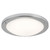 Searchlight Geneva Satin Silver with Opal Glass 20w IP44 LED Bathroom Flush Ceiling Light