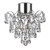 Searchlight Belle Chrome with Clear Crystal IP44 Bathroom Chandelier