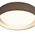 Searchlight Gianna Grey Shade with Opal Diffuser 37cm LED Flush Ceiling Light 