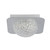 Searchlight Celestia 1 Light Silver Leaf with Clear Acrylic LED Flush Ceiling Light 