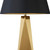 Searchlight Maldon Gold Base with Black Shade and Gold Inner Table Lamp 