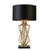 Searchlight Ethan Gold Base with Black Shade and Gold Inner Table Lamp