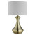 Searchlight Touch Lamp Antique Brass with Cream Shade