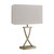 Searchlight Club Antique Brass with White Rectangular Shade Table Lamp