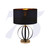 Searchlight Hazel Black Base with Black Shade Table Lamp