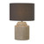 Searchlight Zara Grey Cement Base with Grey Shade Table Lamp