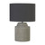 Searchlight Zara Grey Cement Base with Grey Shade Table Lamp 