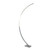 Searchlight Colton Satin Silver Led Curved Floor Lamp