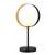 Searchlight Orbital Matt Black And Gold Leaf with Opal Glass Table Lamp