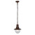 Searchlight Station Outdoor Rustic Brown with Clear Glass Pendant Light