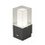 Searchlight Granada Dark Grey with Clear and Opal Glass with Sensor IP44 Wall Light